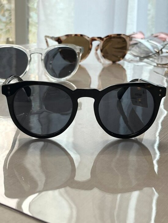 AIRE Nucleus Round Sunglasses Black Frame Smoke Lens Classic main image 7